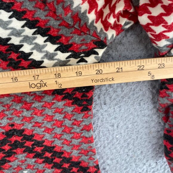 Aryeh Dress Womens Extra Large Red Chevron Sweater 3/4 Sleeve Mini Pullover Knit - Picture 8 of 10